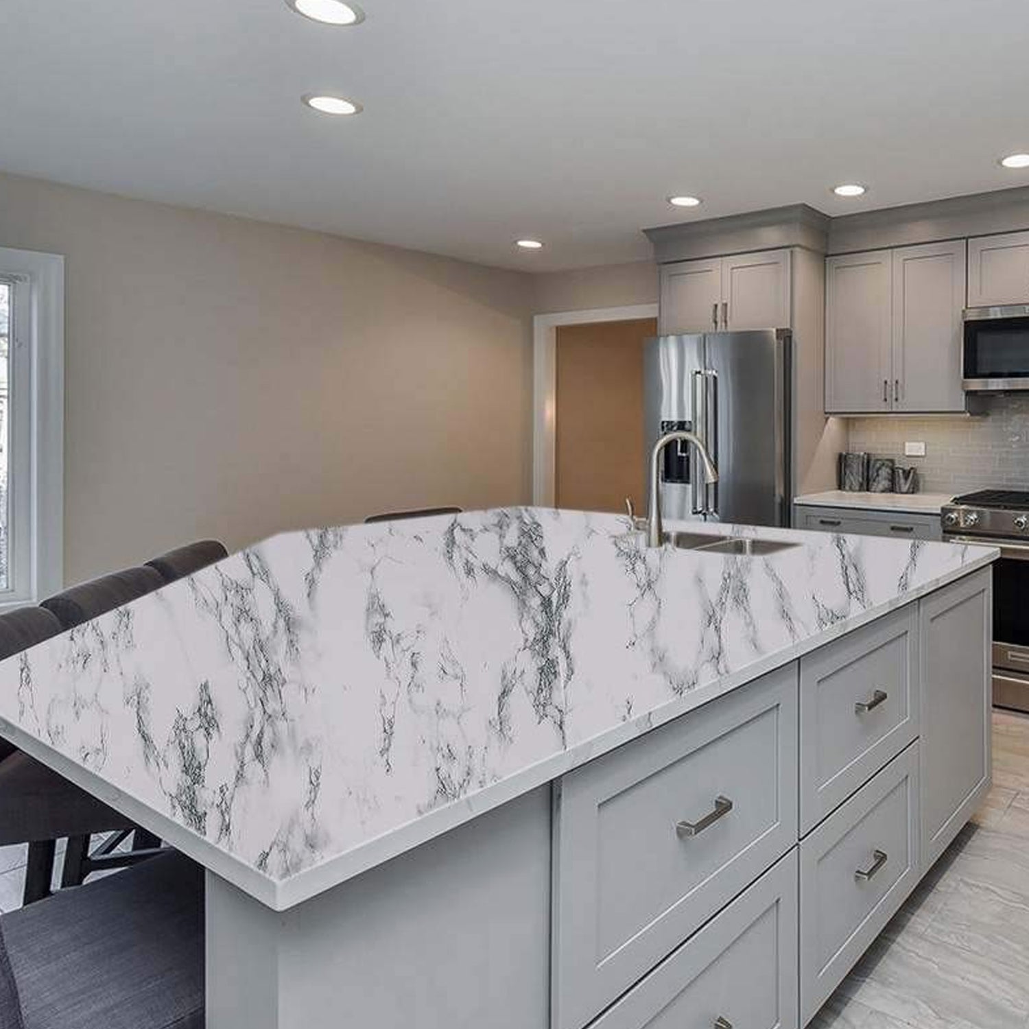 Adhesive Kitchen Wallpaper (2m x 60 Cm) Adhesive Kitchen Wallpaper (2m x 60 Cm)